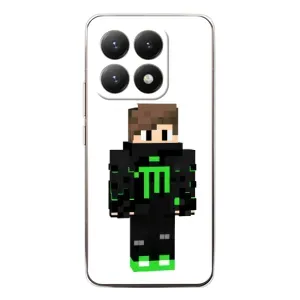 Чохли для Xiaomi 15T (Персонажі МайнКрафт) (Зелений хлопчик)