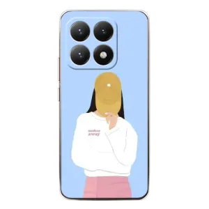Силиконовый Чехол на Xiaomi 15T с картинкой Стильных Девушек (Желтая кепка)
