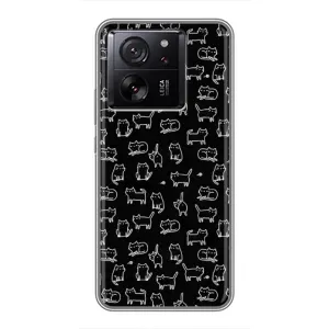 Чохол на тематику: Коти для Xiaomi 16 (Котики на чорному)
