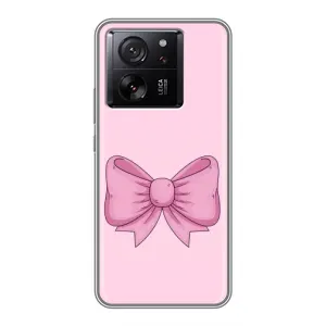 Чехол банты для Xiaomi 16 (Розовый бантик)