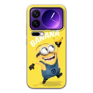 Мультяшный принт на Чехол для Шяоми семнадцать Про Макс (Banana)