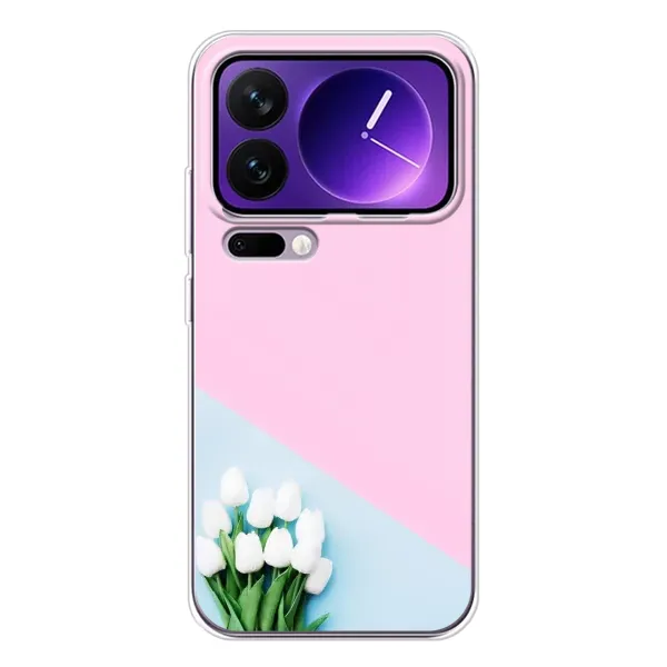 Чехол с рисунком «Белые тюльпаны» для Xiaomi 17 Pro Max Чехол с рисунком «Белые тюльпаны» для Xiaomi 17 Pro Max