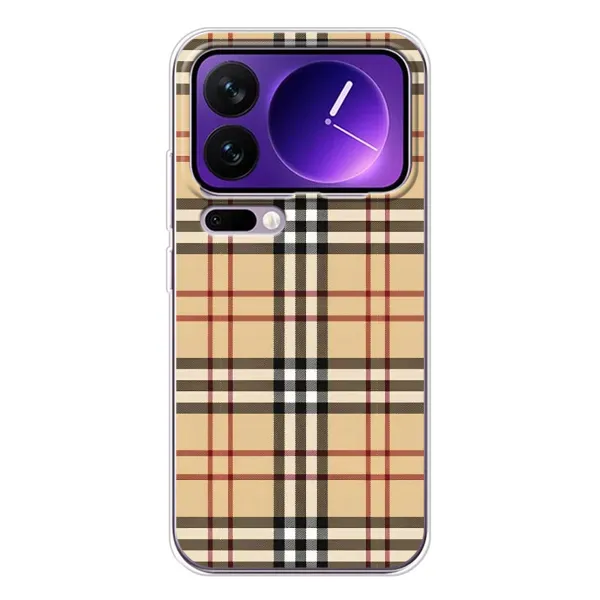 Чехол с рисунком «Burberry стиль» для Xiaomi 17 Pro Max Чехол с рисунком «Burberry стиль» для Xiaomi 17 Pro Max