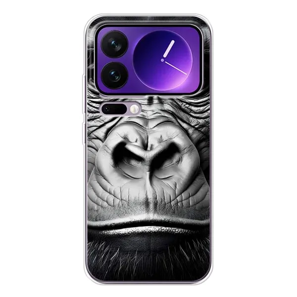 Чехол с рисунком «Черная обезьяна» для Xiaomi 17 Pro Max Чехол с рисунком «Черная обезьяна» для Xiaomi 17 Pro Max