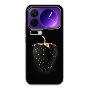 Чохол з зображенням смачної їжі для Xiaomi 17 Pro Max (Чорна полуниця)