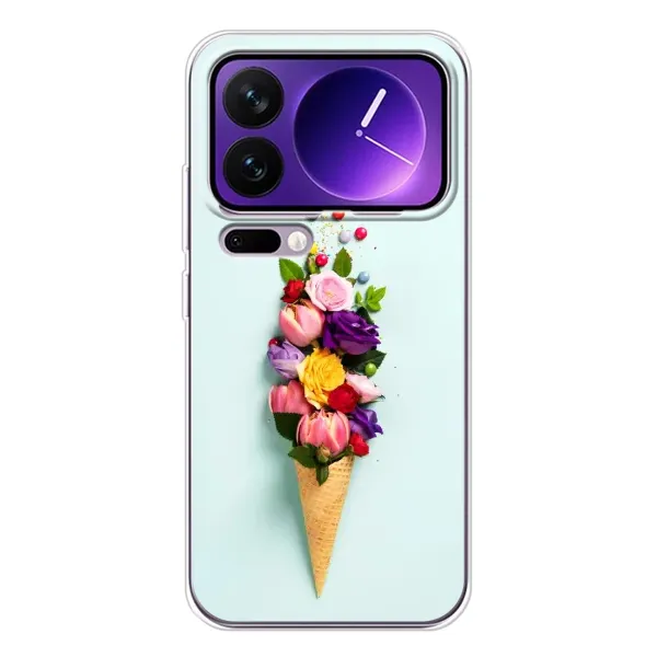 Чехол с рисунком «Цветок-мороженное» для Xiaomi 17 Pro Max Чехол с рисунком «Цветок-мороженное» для Xiaomi 17 Pro Max