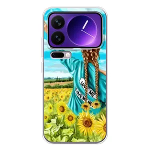 Чехол Стильные девушки на Xiaomi 17 Pro Max (Девушка на поле)