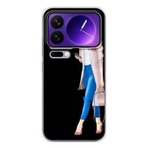 Чехол с картинкой Модные Девчонки Xiaomi 17 Pro Max (Девушка со смартфоном)