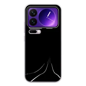 Чехол с картинками на черном фоне для Xiaomi 17 Pro Max (Дорога)