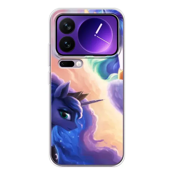 Чехол с рисунком «Единорожки на тучках» для Xiaomi 17 Pro Max Чехол с рисунком «Единорожки на тучках» для Xiaomi 17 Pro Max