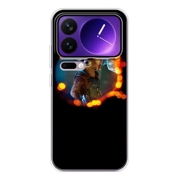 Чехол с рисунком «Енот Ракета» для Xiaomi 17 Pro Max