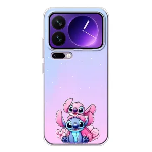 Чехол с рисунком Стич для Xiaomi 17 Pro Max (Энджл и Стич)