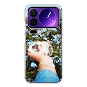 Чохли з зображенням різних тварин на Xiaomi 17 Pro Max (Їжачок в руці)