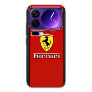 Силіконовий бампер з картинкою машини на Xiaomi 17 Pro Max (Ferrari Logo)