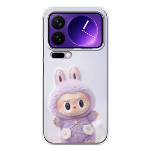 Чохол з принтом Лабубу для Xiaomi 17 Pro Max (Фіолетовий Лабубу)