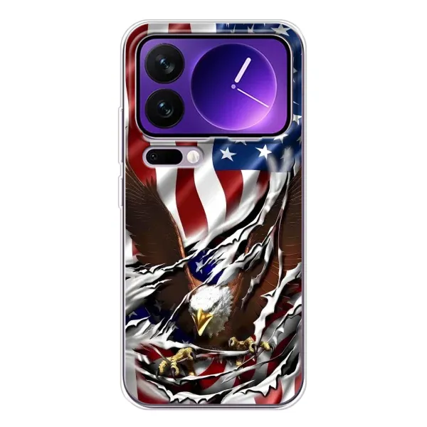 Чехол с рисунком «Флаг USA» для Xiaomi 17 Pro Max Чехол с рисунком «Флаг USA» для Xiaomi 17 Pro Max