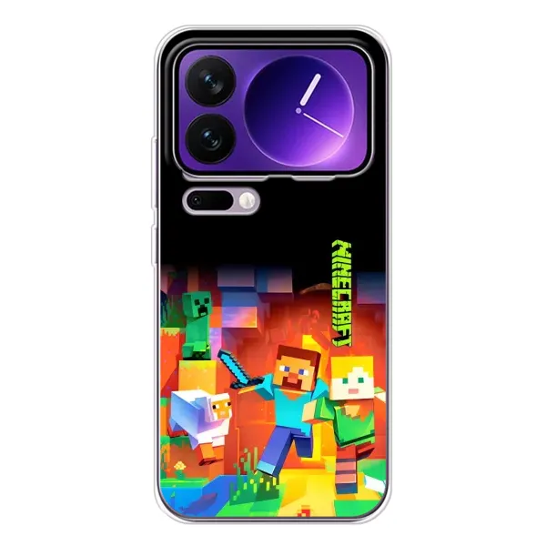 Чехол с рисунком «Герой Майнкрафт» для Xiaomi 17 Pro Max Чехол с рисунком «Герой Майнкрафт» для Xiaomi 17 Pro Max