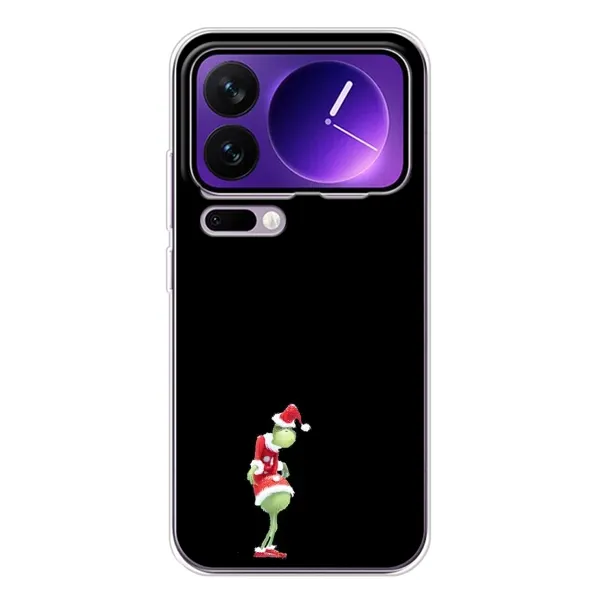 Чехол с рисунком «Гринч на чорном» для Xiaomi 17 Pro Max Чехол с рисунком «Гринч на чорном» для Xiaomi 17 Pro Max