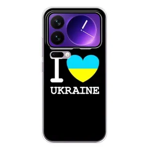 Чехол с Украинской символикой на Шяоми семнадцать Про Макс (I Love Ukraine)