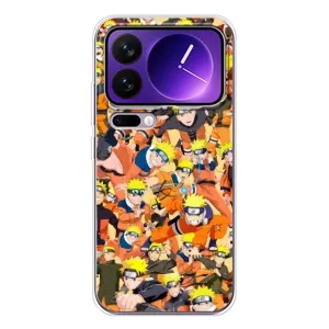 Чохли з принтом НАРУТО на Xiaomi 17 Pro Max (Коллаж Наруто)
