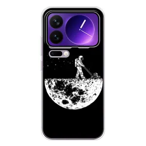 Силиконовый Чехол с принтом "Космонавты" на Xiaomi 17 Pro Max (Космонавт)