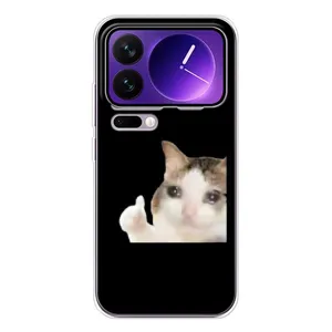 Бампер с принтом Мемы для Xiaomi 17 Pro Max (Кот в слезах)
