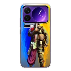 Чохол з картинкою (Патріотичний КОЗАК) на Xiaomi 17 Pro Max (КОЗАК  з крилами)