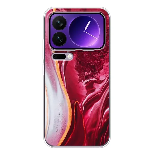 Чехол с рисунком «Красный мрамор» для Xiaomi 17 Pro Max Чехол с рисунком «Красный мрамор» для Xiaomi 17 Pro Max