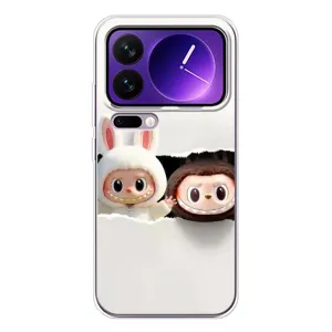 Чохол з принтом Лабубу для Xiaomi 17 Pro Max (Фігурки Labubu)