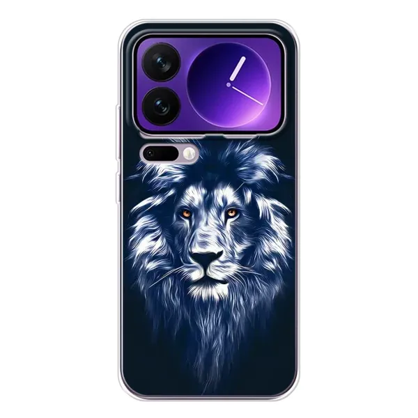 Чехол с рисунком «Лев - синий» для Xiaomi 17 Pro Max Чехол с рисунком «Лев - синий» для Xiaomi 17 Pro Max