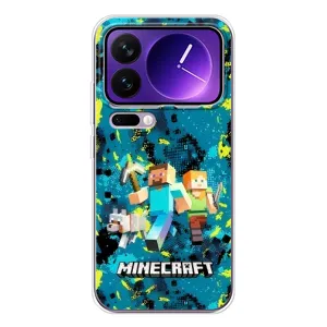 Чехлы для Xiaomi 17 Pro Max (Персонажи Майн Крафт) (Майнкрафт)
