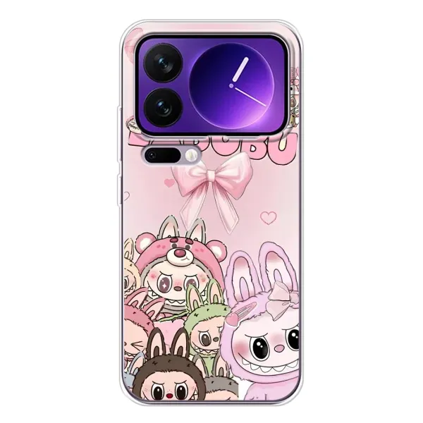 Чехол с рисунком «Монстры Лабубу» для Xiaomi 17 Pro Max