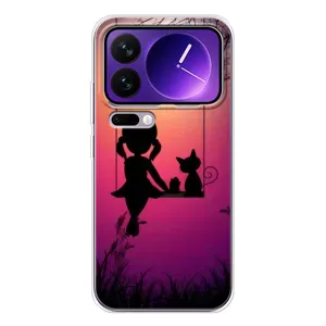 Девчачий Чехол для Xiaomi 17 Pro Max (На качели)