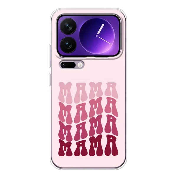 Чехол с рисунком «Надпись мама» для Xiaomi 17 Pro Max Чехол с рисунком «Надпись мама» для Xiaomi 17 Pro Max
