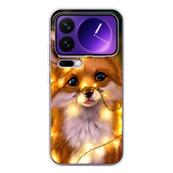 Чехол с рисунком «Новогодний лисенок» для Xiaomi 17 Pro Max Чехол с рисунком «Новогодний лисенок» для Xiaomi 17 Pro Max