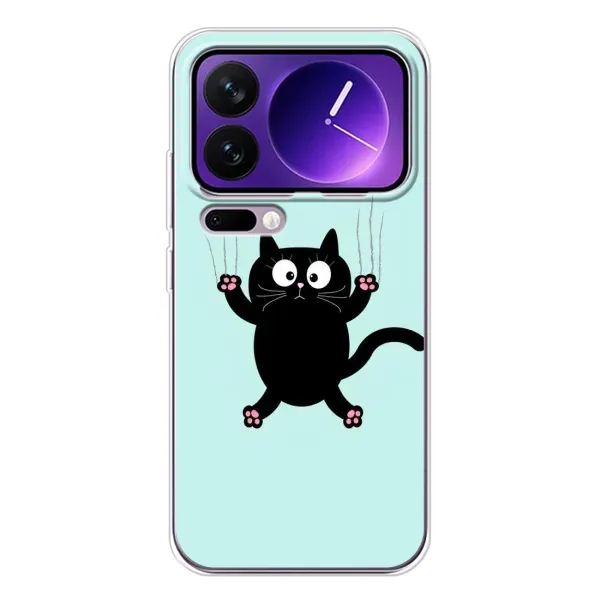 Чехол с рисунком «Падающий кот» для Xiaomi 17 Pro Max