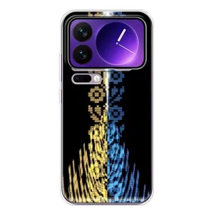 Силиконовый Чехол на Xiaomi 17 Pro Max (Патриотическая вышиванка)