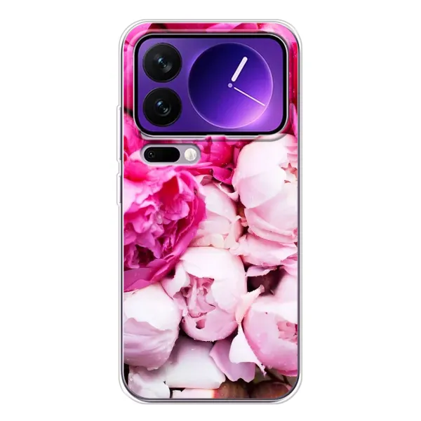 Чехол с рисунком «Пионы» для Xiaomi 17 Pro Max Чехол с рисунком «Пионы» для Xiaomi 17 Pro Max