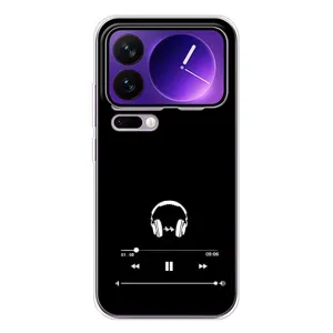 Чехол с картинками на черном фоне для Xiaomi 17 Pro Max (Плеер)