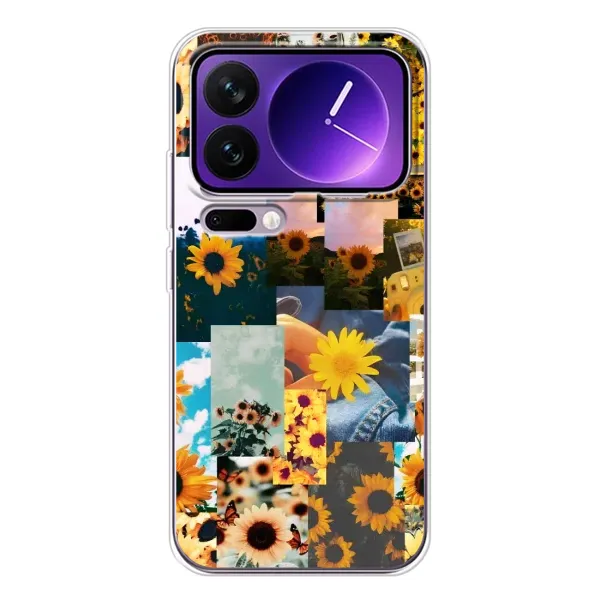 Чехол с рисунком «Подсолнуховый дизайн» для Xiaomi 17 Pro Max Чехол с рисунком «Подсолнуховый дизайн» для Xiaomi 17 Pro Max