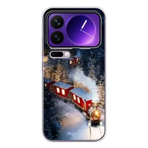 Силіконовий бампер на різдво для Xiaomi 17 Pro Max (Потяг)