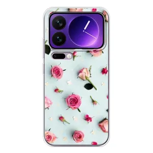 Чохли з принтом Троянд для Xiaomi 17 Pro Max (Різні квіти)