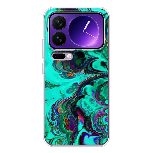 Чехол с рисунком «Салатный мрамор» для Xiaomi 17 Pro Max Чехол с рисунком «Салатный мрамор» для Xiaomi 17 Pro Max