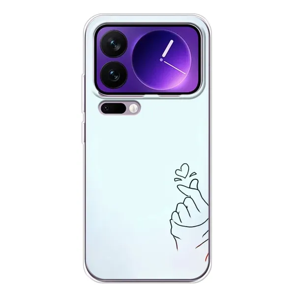 Чехол с рисунком «Сердце на голубом» для Xiaomi 17 Pro Max Чехол с рисунком «Сердце на голубом» для Xiaomi 17 Pro Max