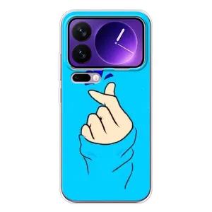 Чохол (Знак сердечка) для Xiaomi 17 Pro Max (Сердечко на синоьому)