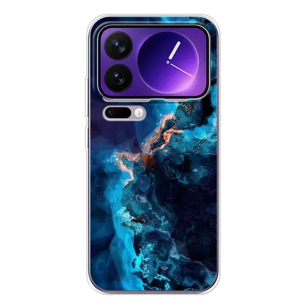 Чехол с рисунком «Синий мрамор» для Xiaomi 17 Pro Max Чехол с рисунком «Синий мрамор» для Xiaomi 17 Pro Max