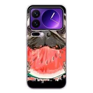 Чохол (ТПУ) Милі песики для Xiaomi 17 Pro Max (Смішний Мопс)