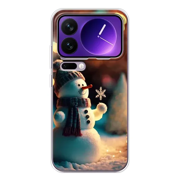 Чехол с рисунком «Снеговик праздничный» для Xiaomi 17 Pro Max Чехол с рисунком «Снеговик праздничный» для Xiaomi 17 Pro Max