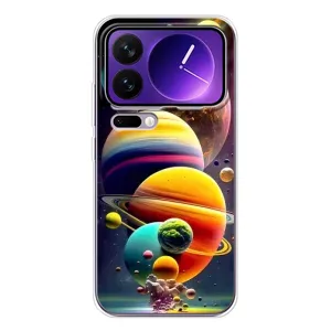Чехол (ТПУ) с планетами на Xiaomi 17 Pro Max (Солнечна система)