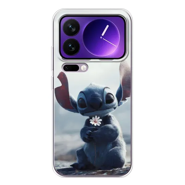 Чехол с рисунком «Стич с цветочком» для Xiaomi 17 Pro Max Чехол с рисунком «Стич с цветочком» для Xiaomi 17 Pro Max